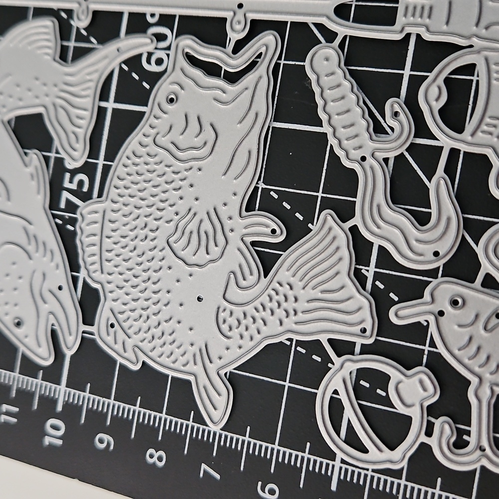 Fishing Themed Metal Die Cuts - Picture 3 of 4